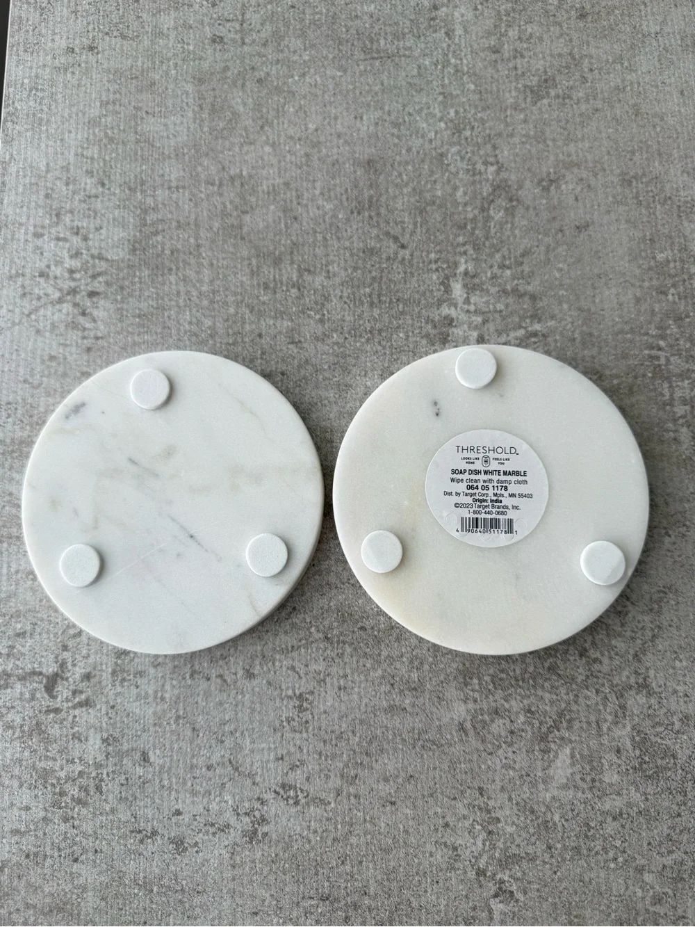 Target White Marble Round Jewelry Trays - Set of 2